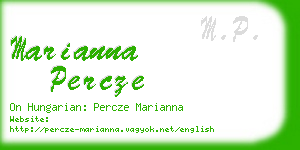 marianna percze business card